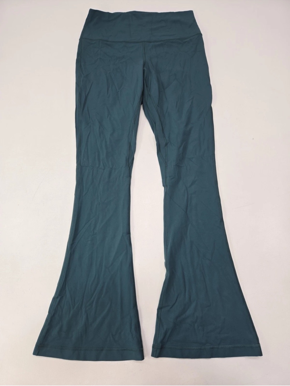 Lululemon Align High Rise Mini Flare Pant 32" Green Jasper Size 10 Womens